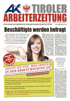 Tiroler Arbeiterzeitung - Ausgabe März 2018